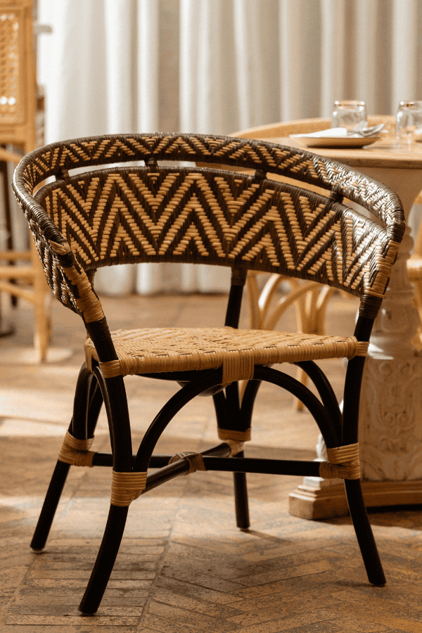 custom made rattan chair