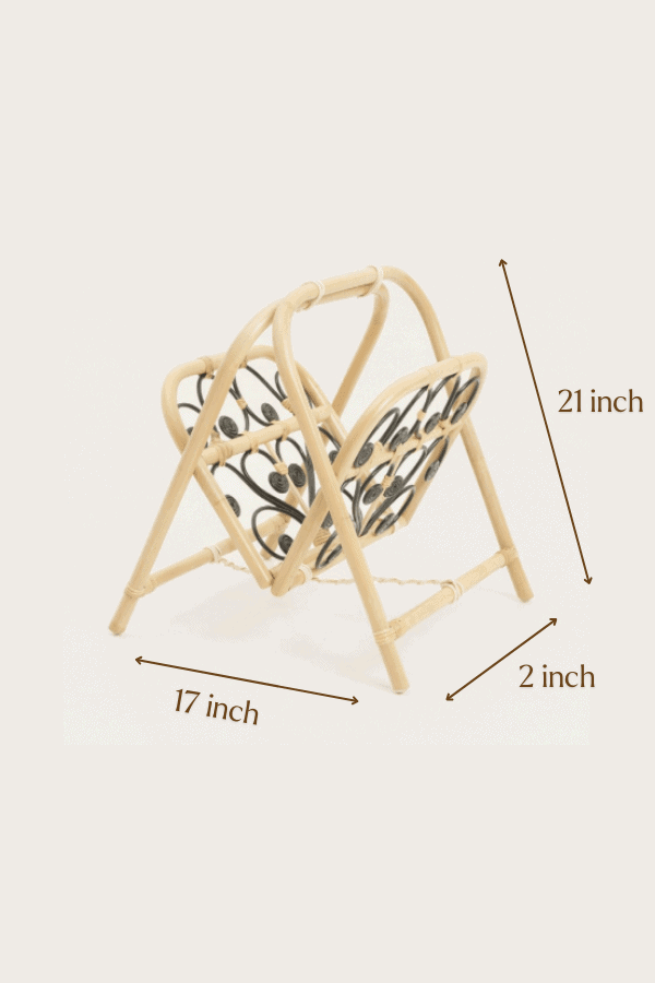 Peacock Foldable Magazine Rack