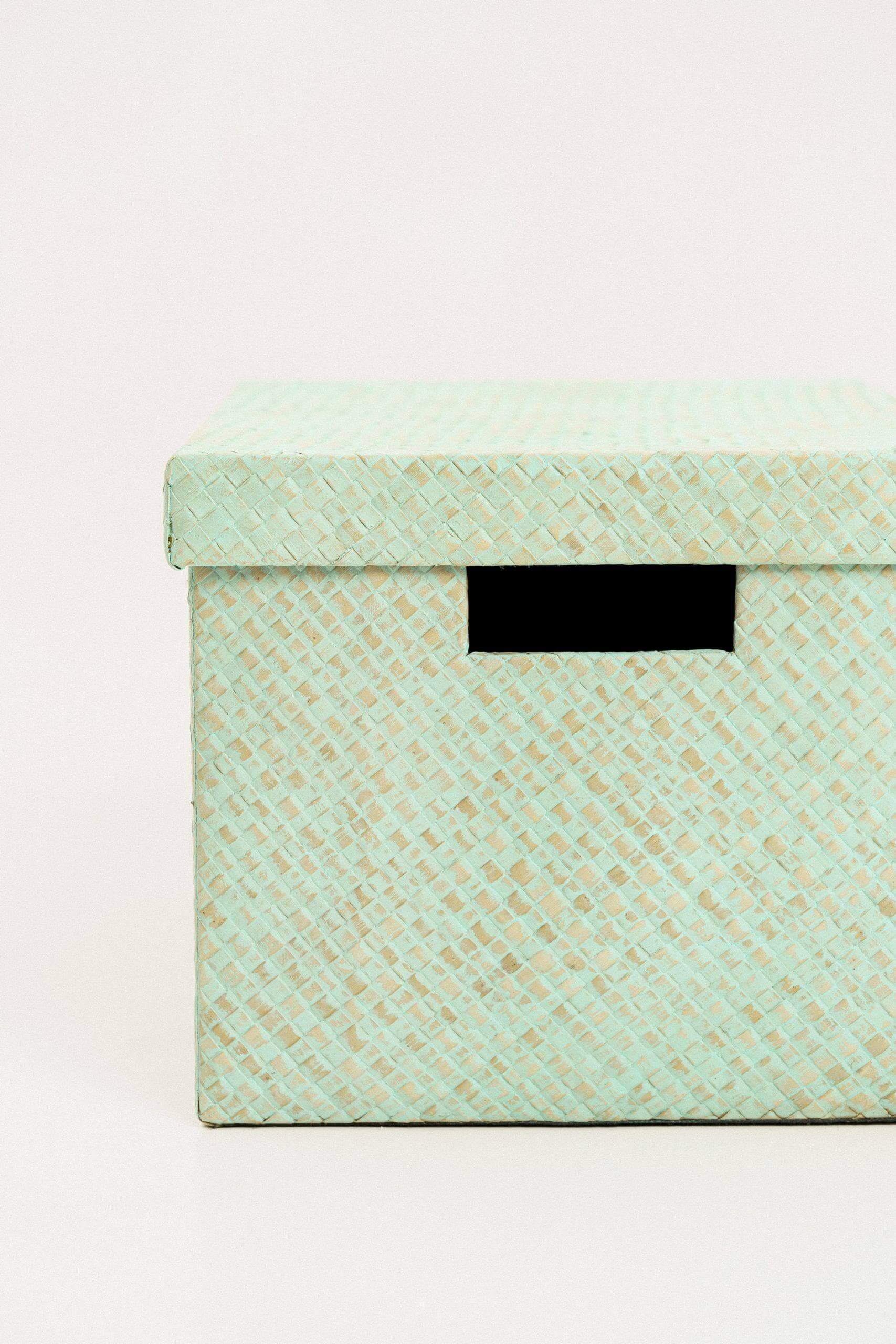 Sustainable rattan organizer