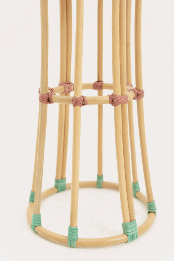 rattan planter stand