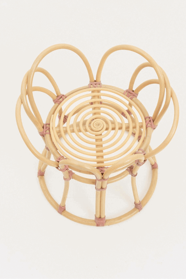rattan planter stand