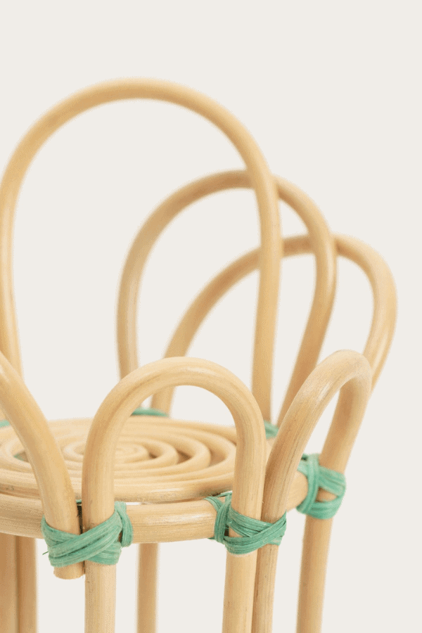 rattan planter stand