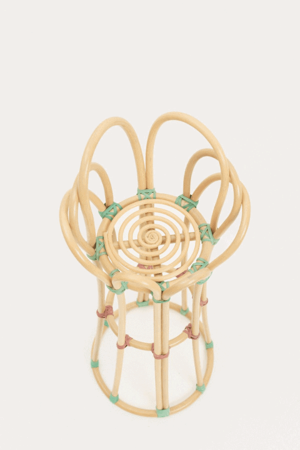 rattan plant table