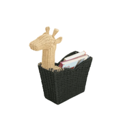 Black Generous Giraffe Basket