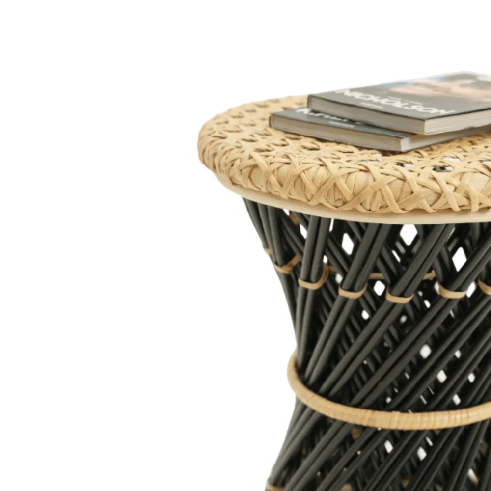 Tahitian Rattan Stool